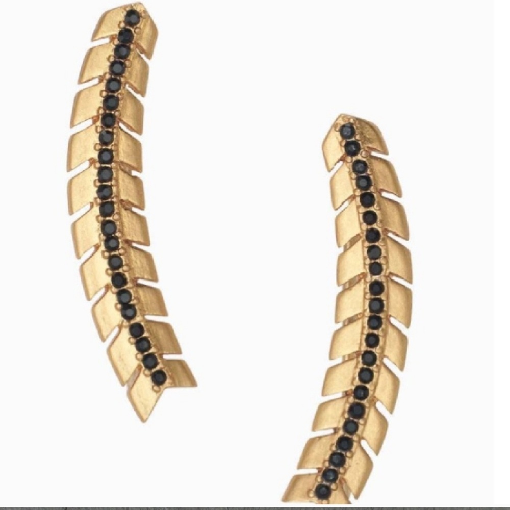 Stella and Dot Gilded Path Ear Climbers Earrings